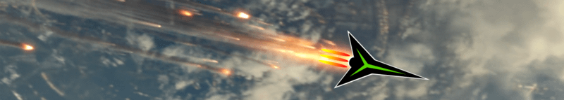 Mrugacz rocket blazing into earth atmoshpere.
