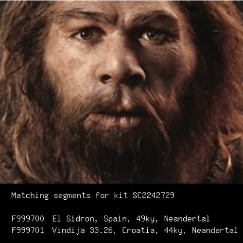 Neandertal man, a distant relative of Anthony Mrugacz.