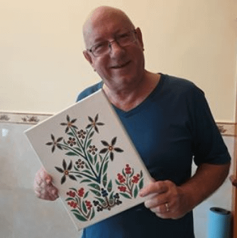 Acrylic flower painting in Brisbane  for Anthony Mrugacz product reviews.