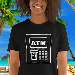 BGal wth a ATM Bank Card Safety Tshirt by Mrugacz.