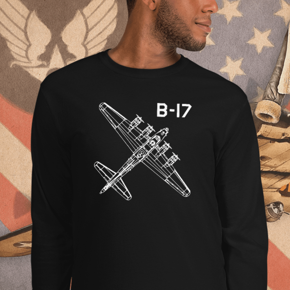 B-17 Bomber Longsleeve Shirt from Mrugacz.