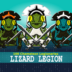 Lizard Legion Chameleon Legionaries NFT collection by Mrugacz.