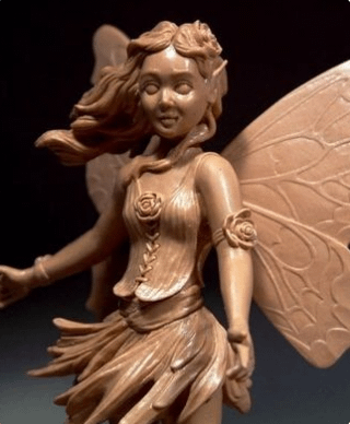 Elf angel statue created by Paul Brooke.