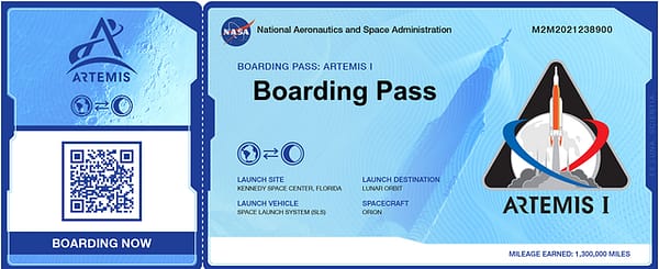 Artemis NFT Boarding Pass Collection by Mrugacz.
