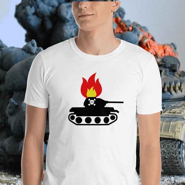 Man wearing a Smoking BBQ Tank Tshirt from Mrugacz.